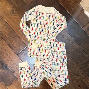 Hanna Andersson Multicolor Holiday Lights Pajama Set